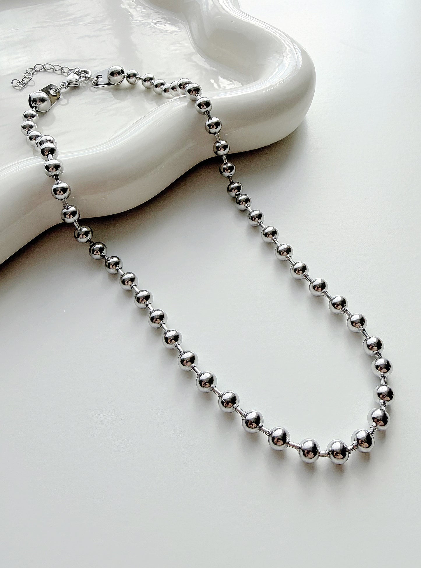 MILITARY SILVER NECKLACE