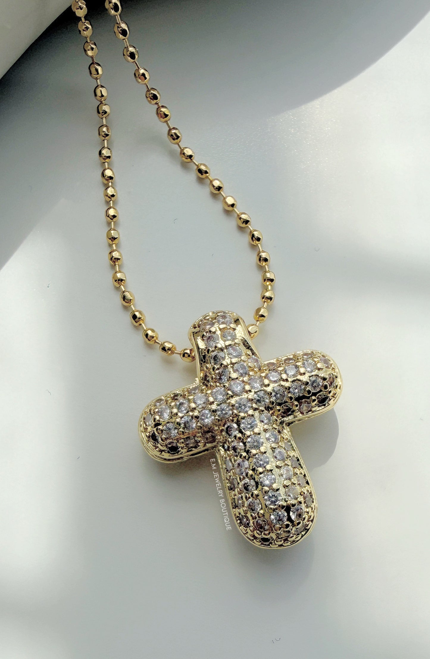 BUBBLE ZIRCONIA CROSS