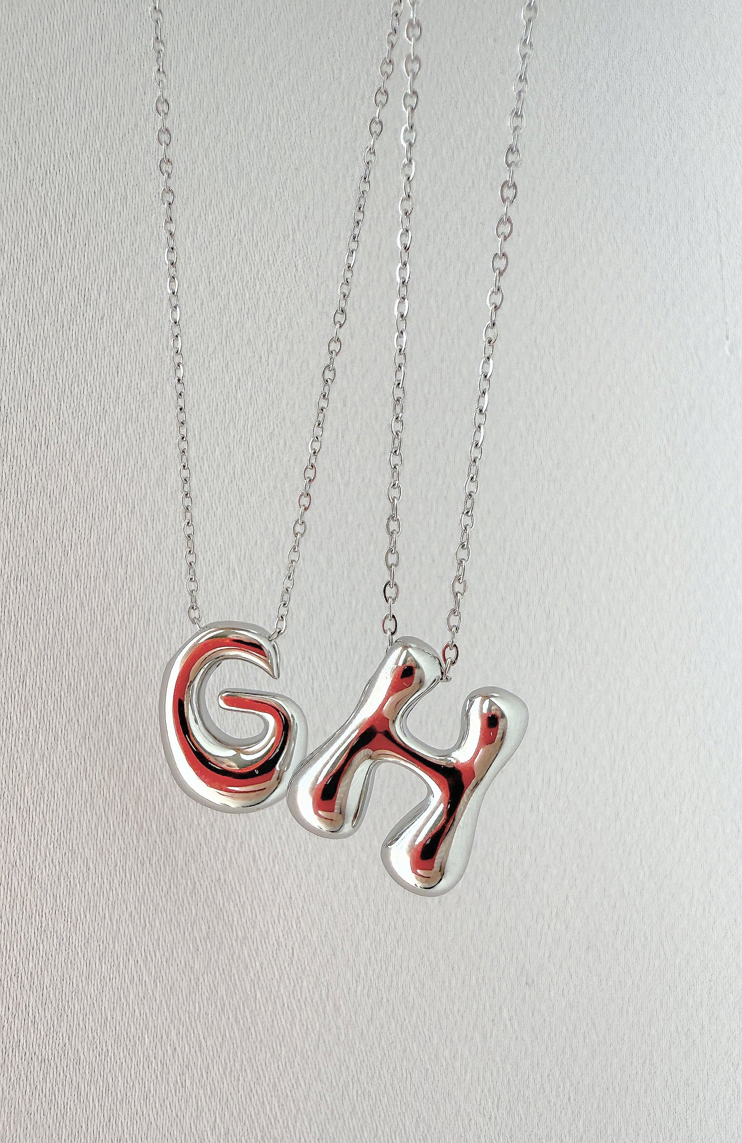 Initial Bubble Necklace