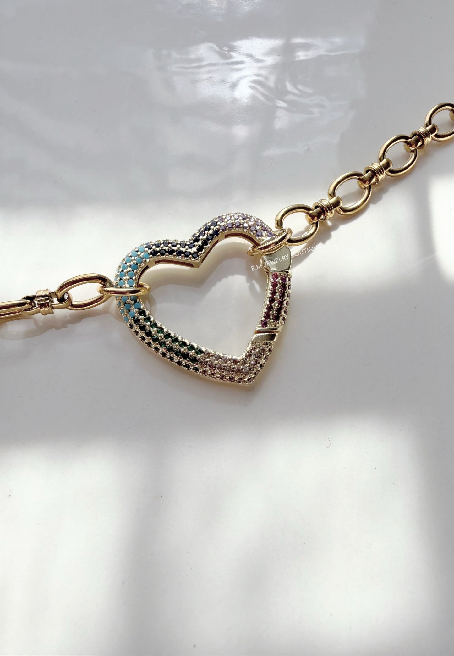 RAINBOW HEART NECKLACE