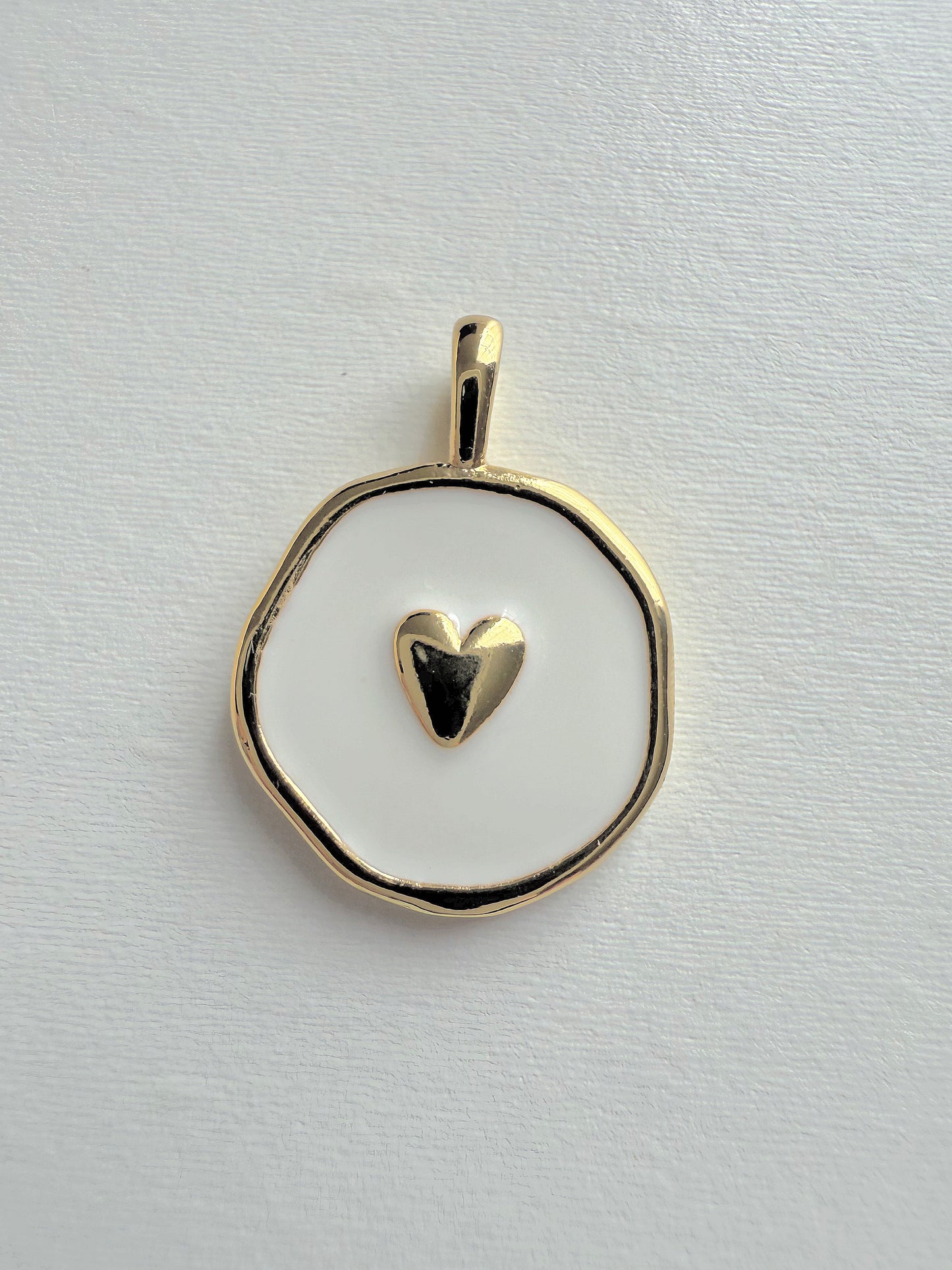 Corazón Blanco Charm