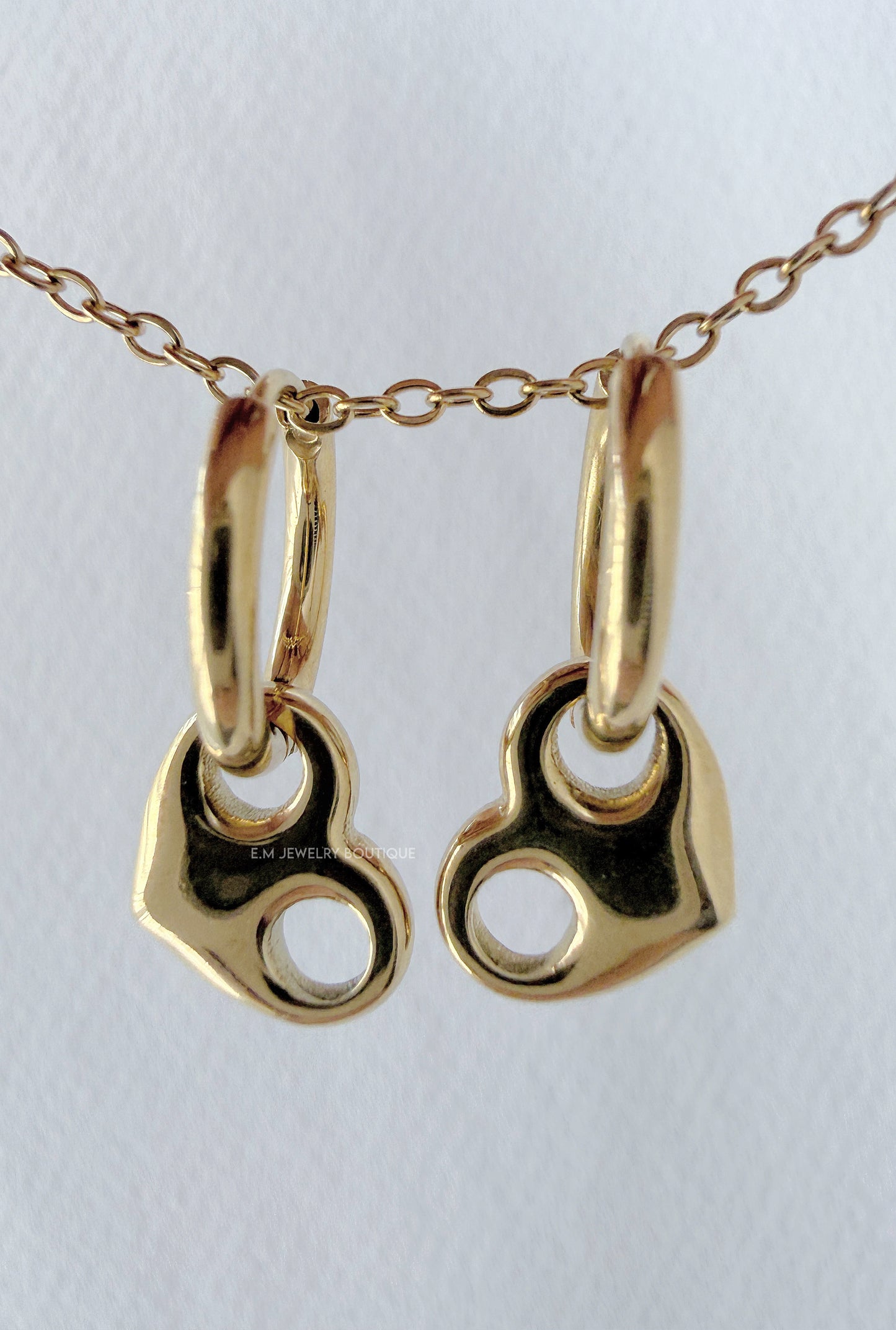 HEART MINI HOOPS