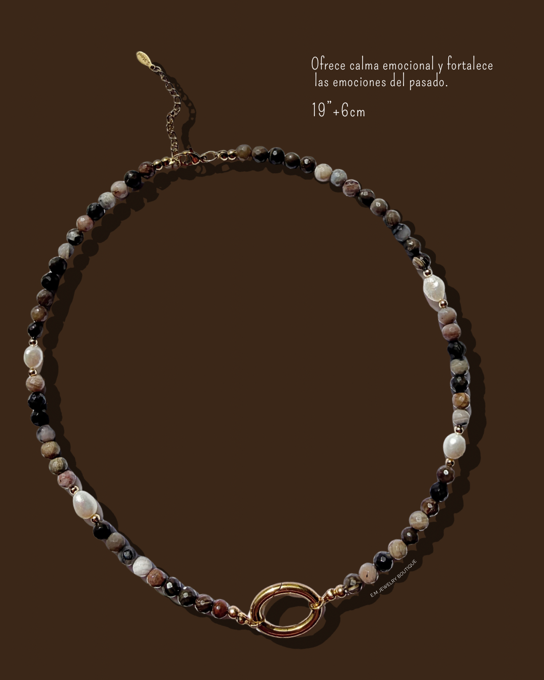 WOOD PEARL NECKLACE
