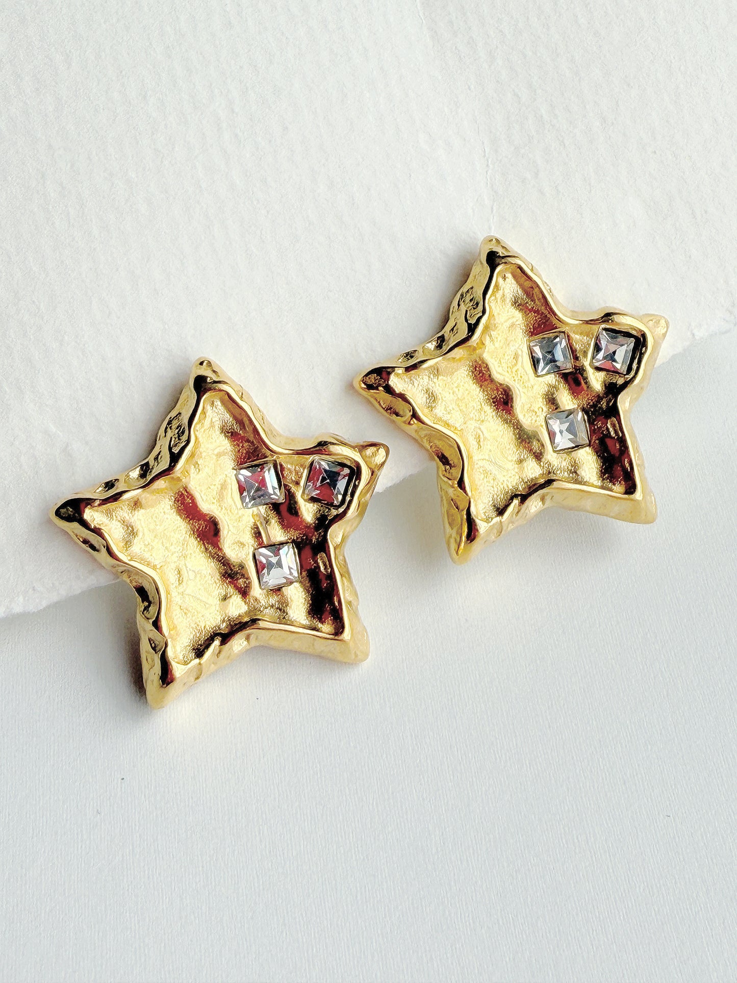 Golden Stars Studs