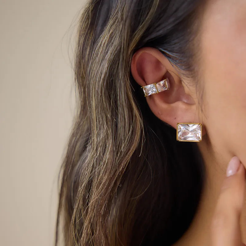 SQUARE DIMONDS STUDS
