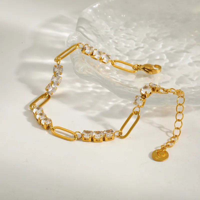 PAPERCLIP ZIRCONIA BRACELET