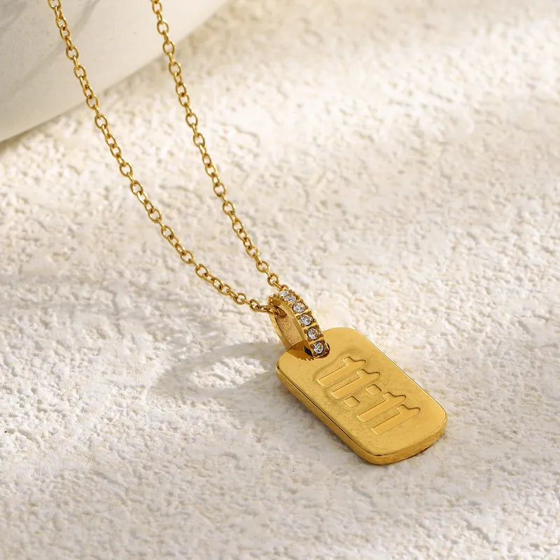 ZIRCONIA 11:11 NECKLACE