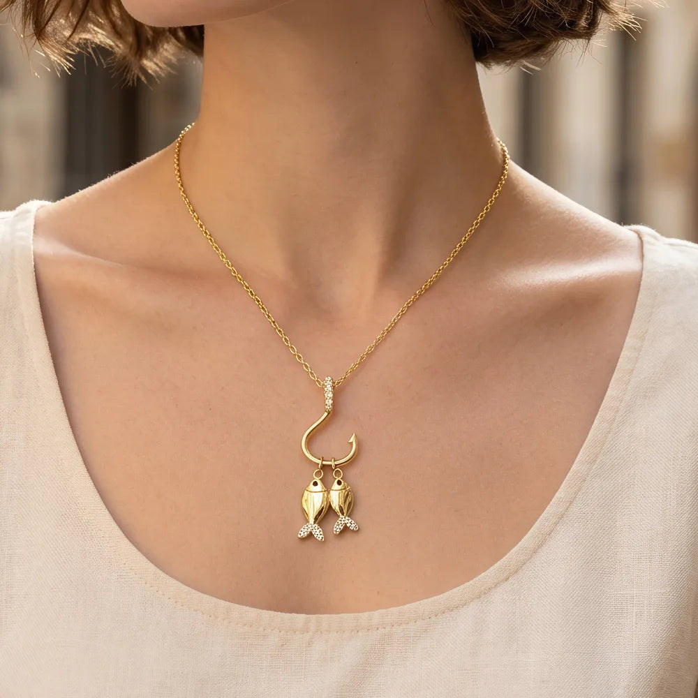 2 FISH NECKLACE
