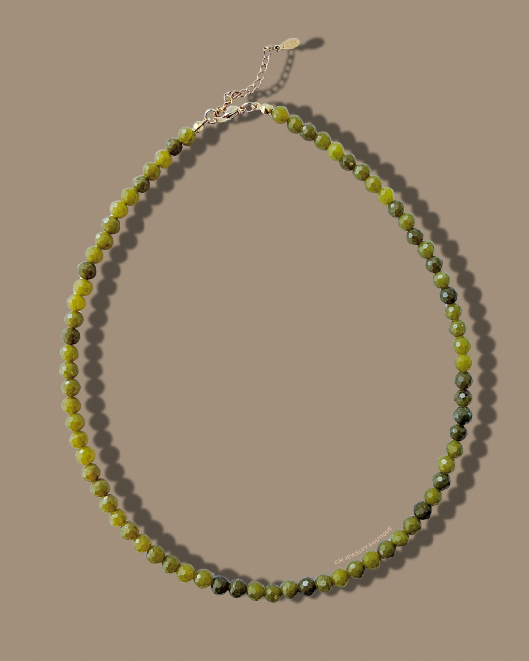 OLIVE GREEN NECKLACE