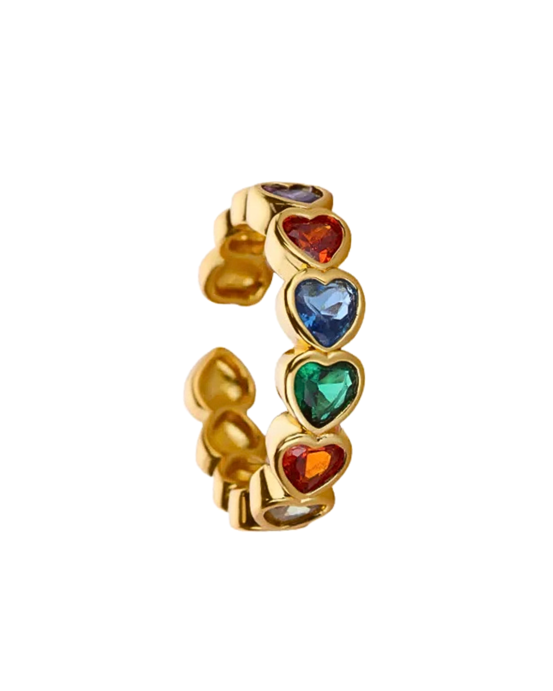 RAINBOW HEART RING