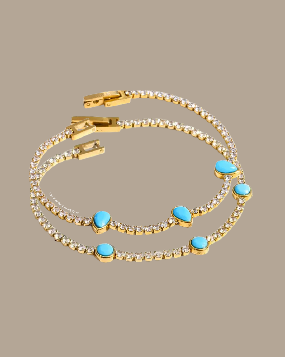 TURQUOISE TENNIS BRACELET