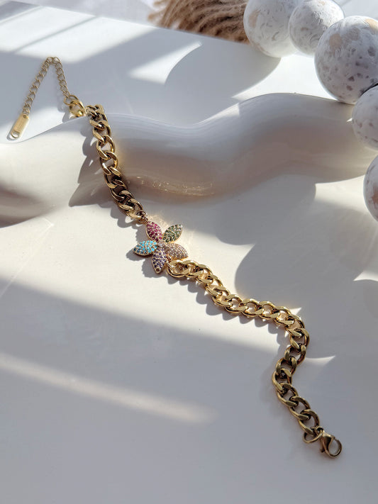 MULTICOLOR FLOWER BRACELET