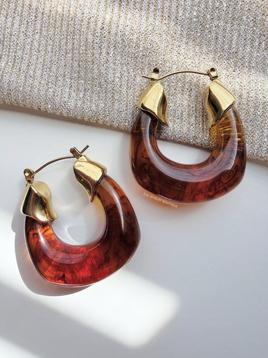 MOCCA CHUNKIE EARRINGS