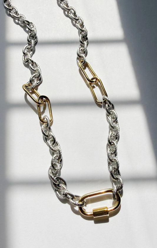 2 TONES CUSTOM NECKLCE