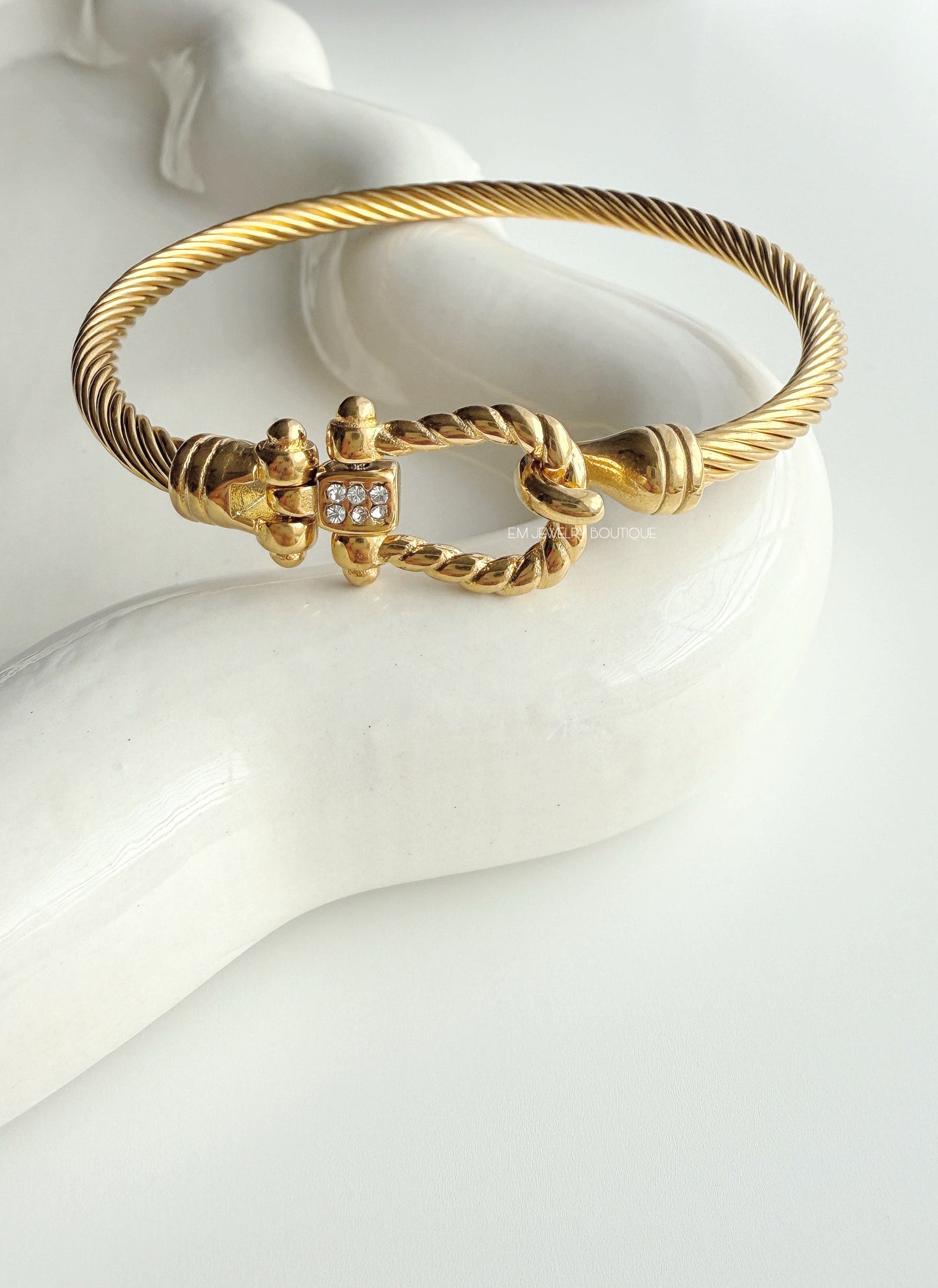 GRECIA GOLD BANGLE