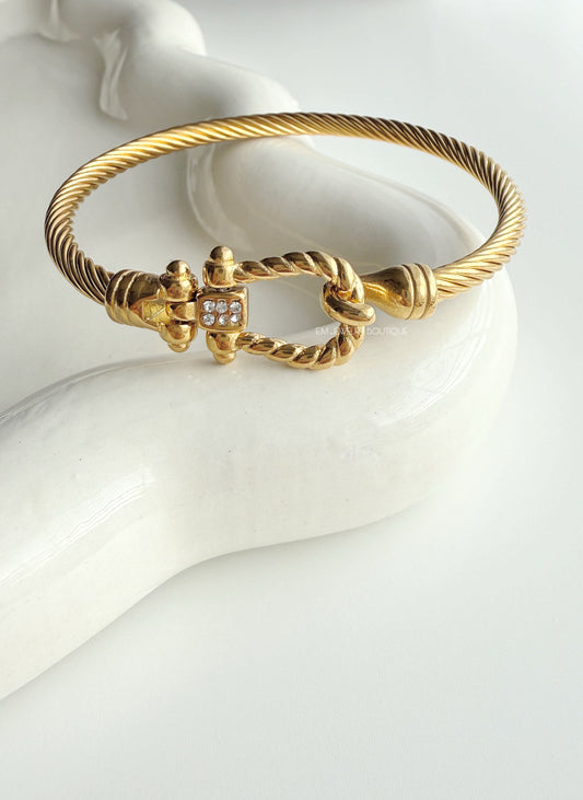 GRECIA GOLD BANGLE