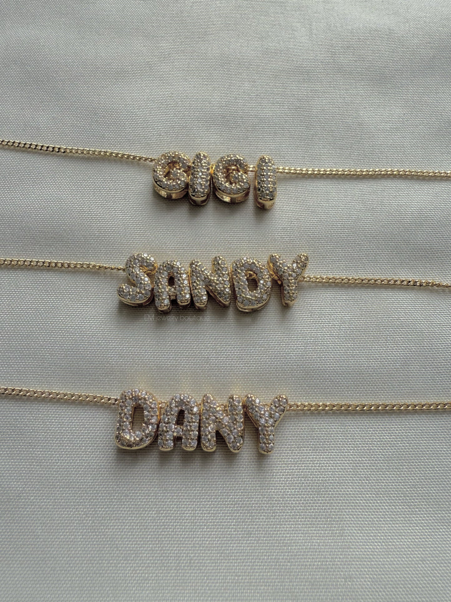 Zircon Name Necklace