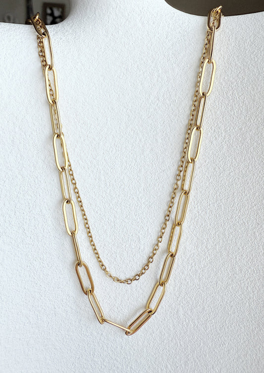 Golden Clip Necklace
