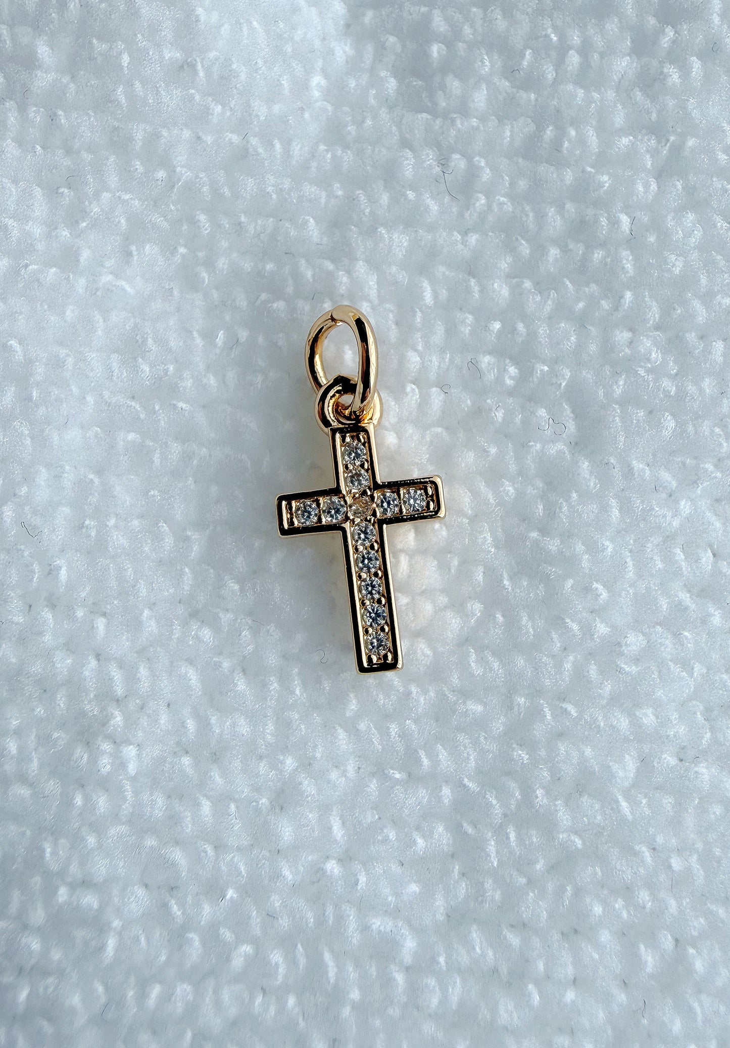 Mini Cruz Zircon Charm