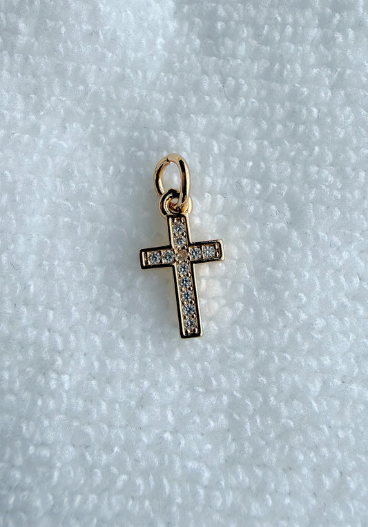 Mini Cruz Zircon Charm