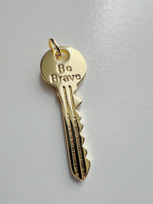 Be Brave key Charm
