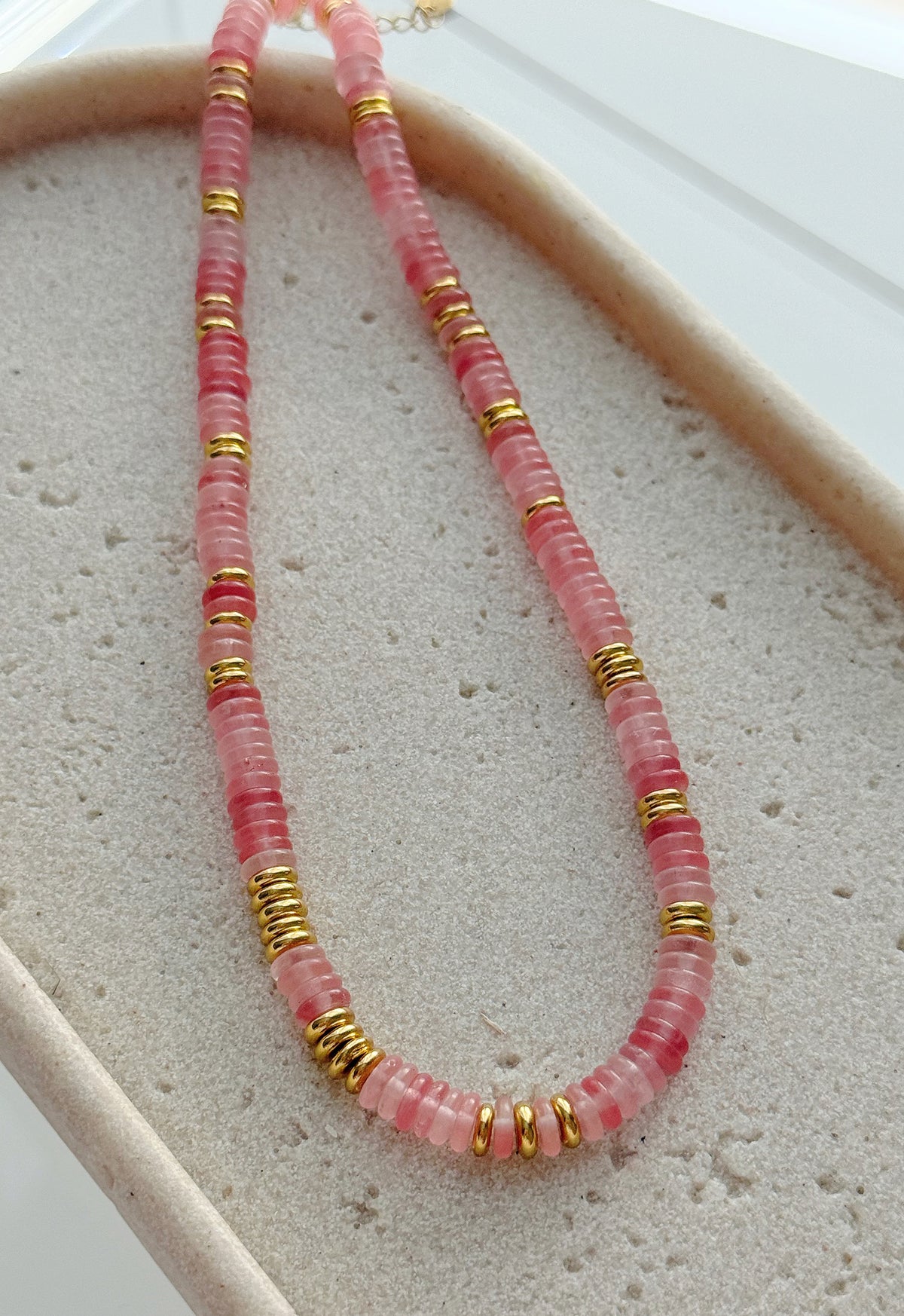 WATERMELON STONE NECKLACE
