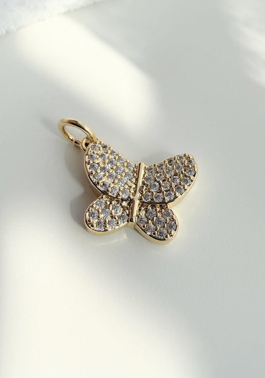 Butterfly Zircon Charm