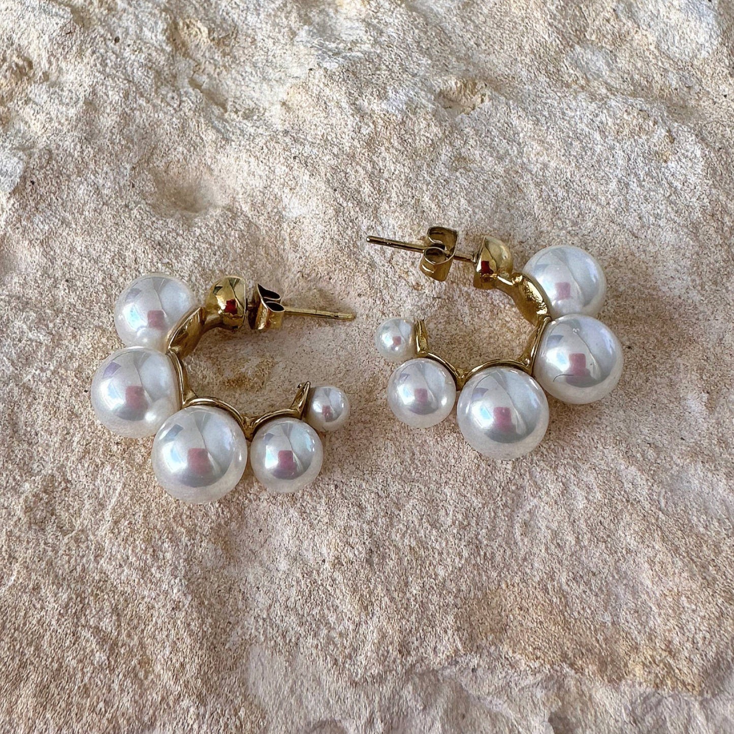 5 Pearls Earrings