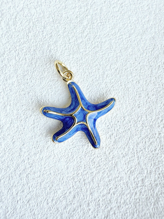 Blue Sea Star Charm
