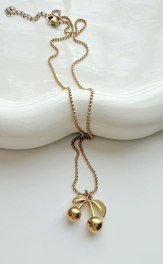 CHERRY GOLD NECKLACE