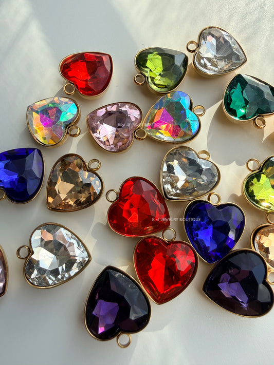 COLOR HEART CHARMS