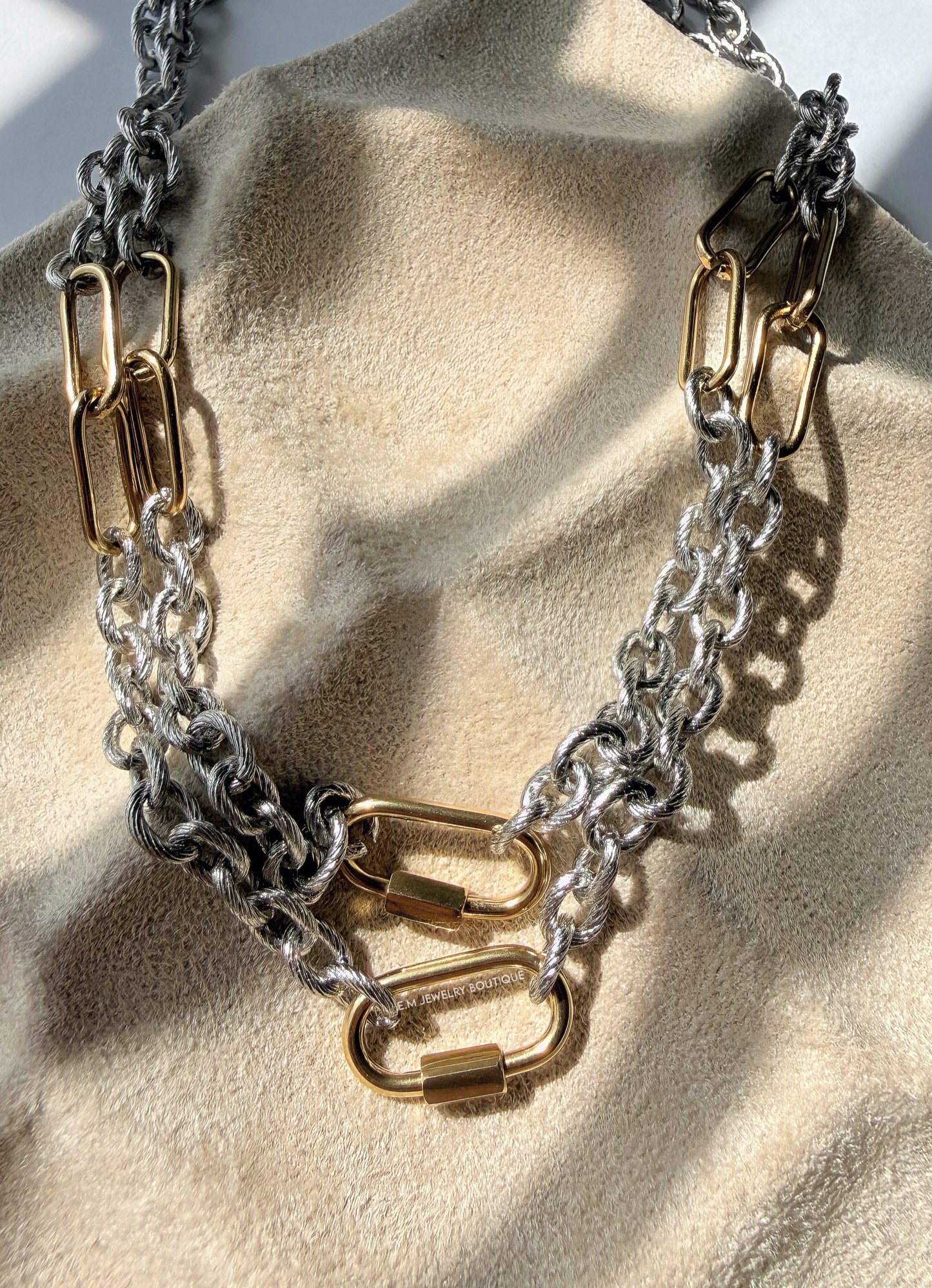 2 TONES CUSTOM NECKLCE