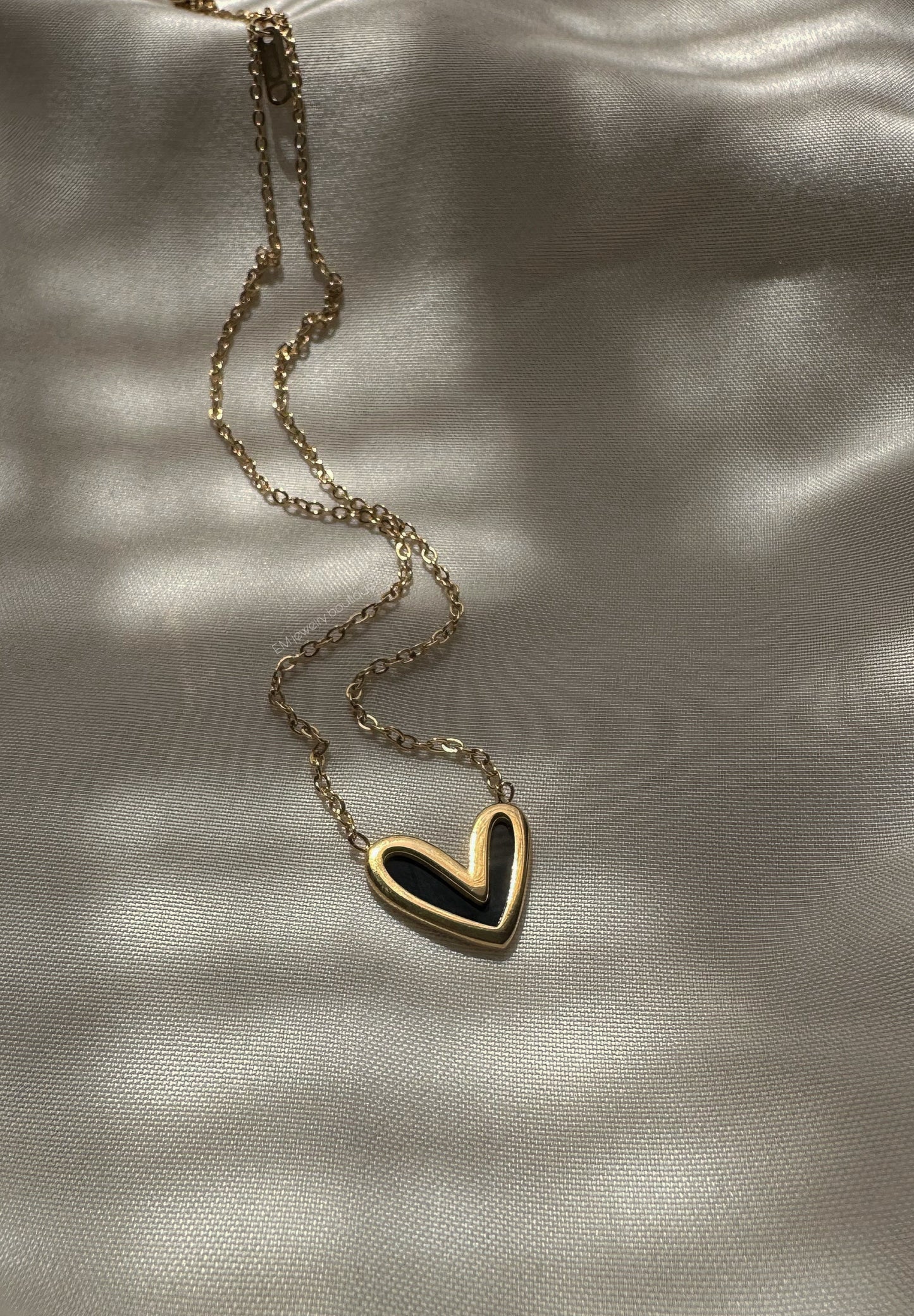 Black Heart Necklace