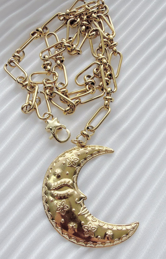 MOON STARCLIP NECKLACE
