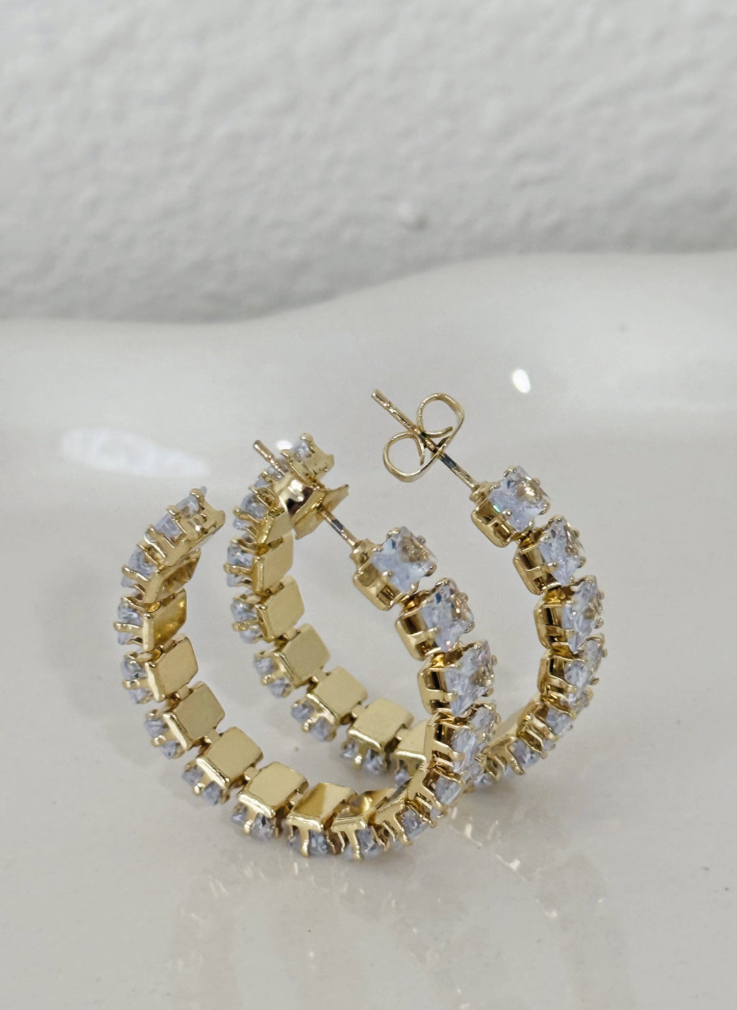 TENNIS ZIRCON EARRINGS