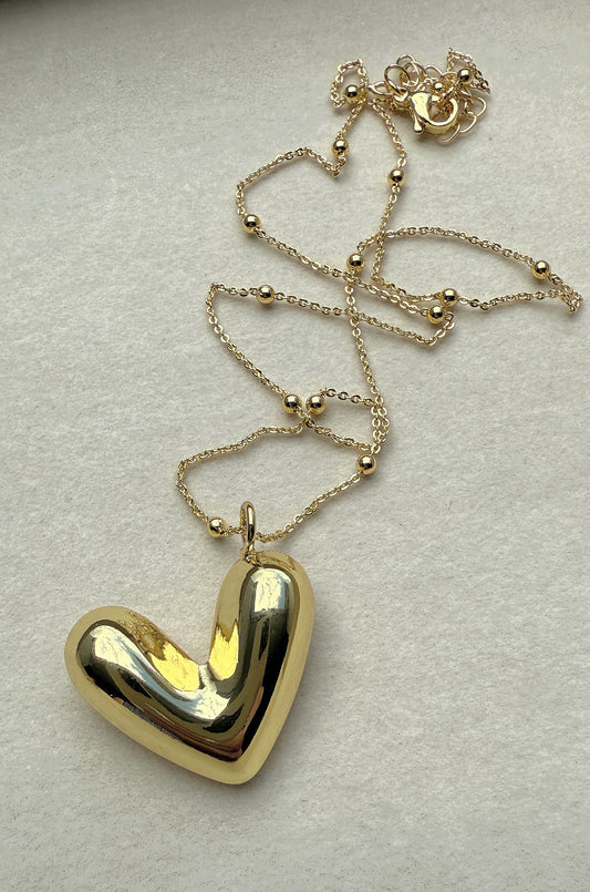 GOLD BUBBLE HEART