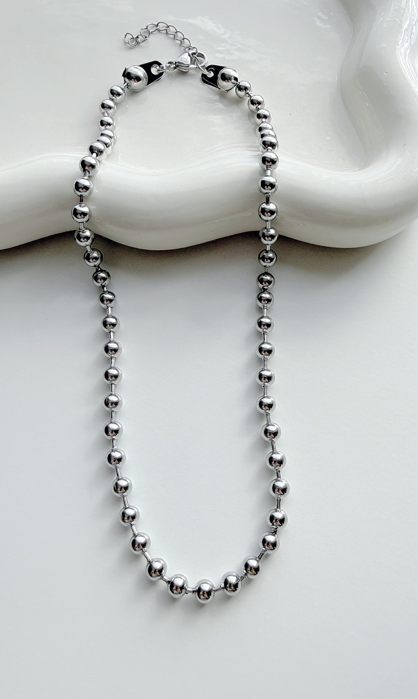 MILITARY SILVER NECKLACE