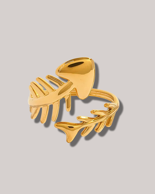 SKELETON FISH RING