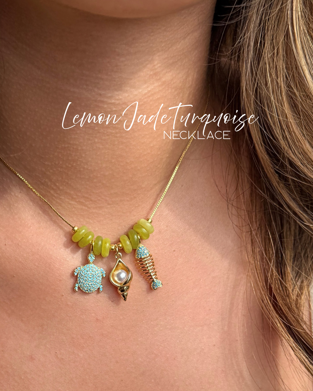 LEMON JADE TURQUOISE NECKLACE
