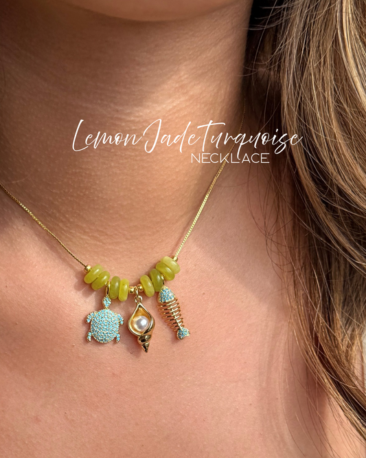 LEMON JADE TURQUOISE NECKLACE