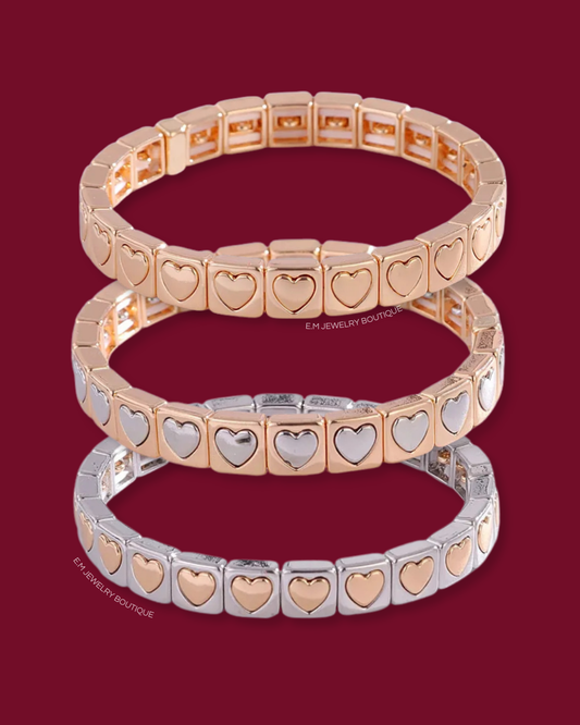 HEART ELASTIC BRACELET