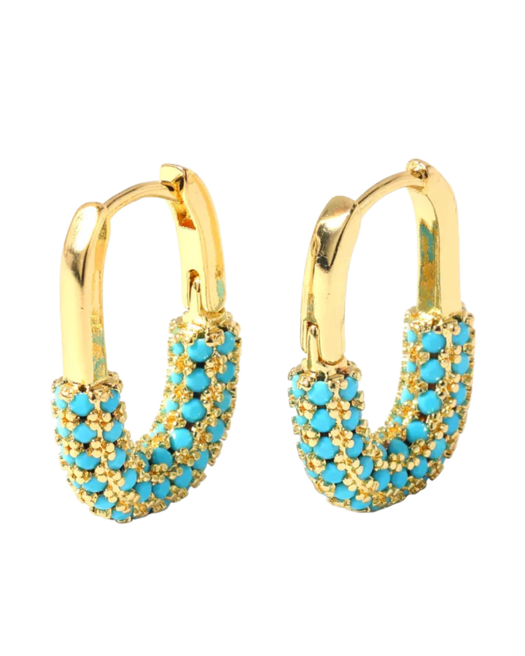 TURQUOISE HOOPS