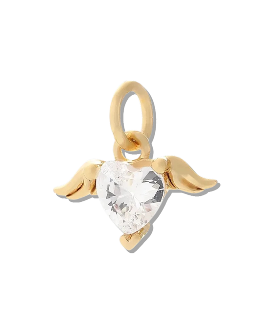 WINGS HEART MINI CHARM