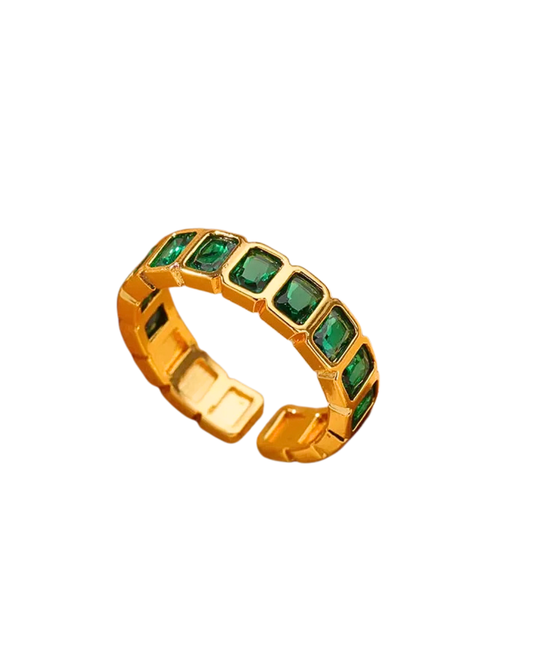 GREEN SQUARE RING
