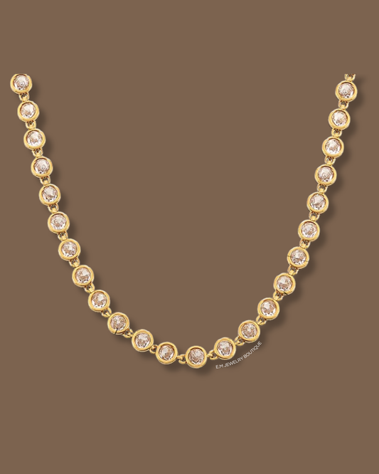 ROUND TENNIS NECKLACE