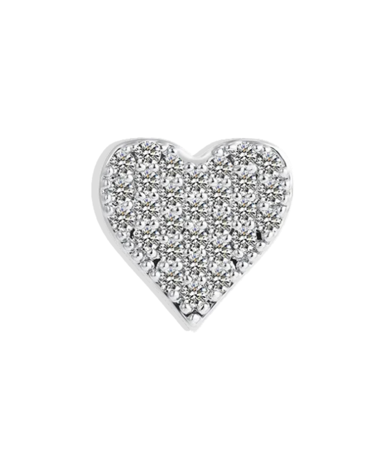 SILVER ZIRCONIA HEART