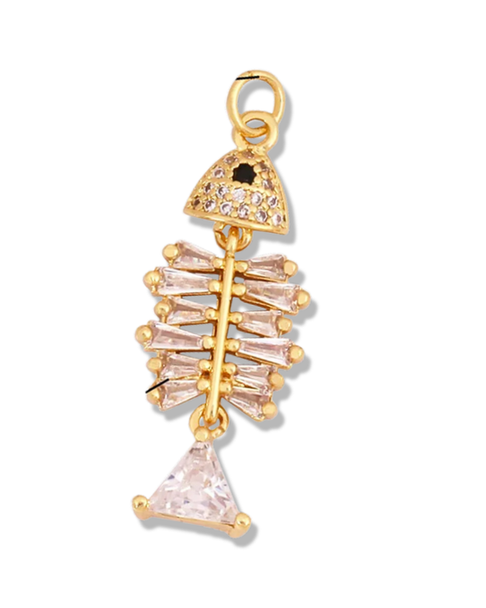 ZIRCONIA FISH PENDANT