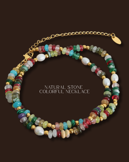 COLORFUL STONE NECKLACE