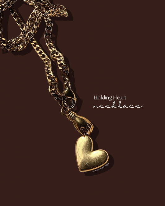 HOLDING HEART NECKLACE