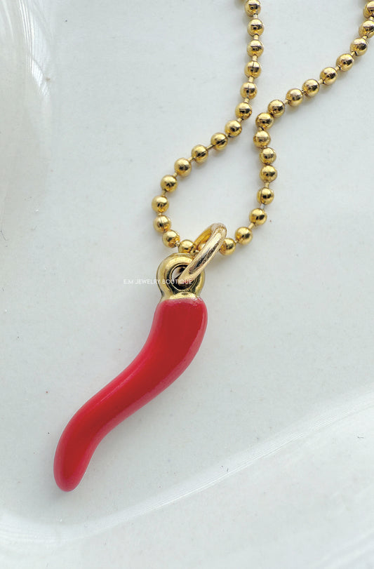 RED CHILI NECKLACE